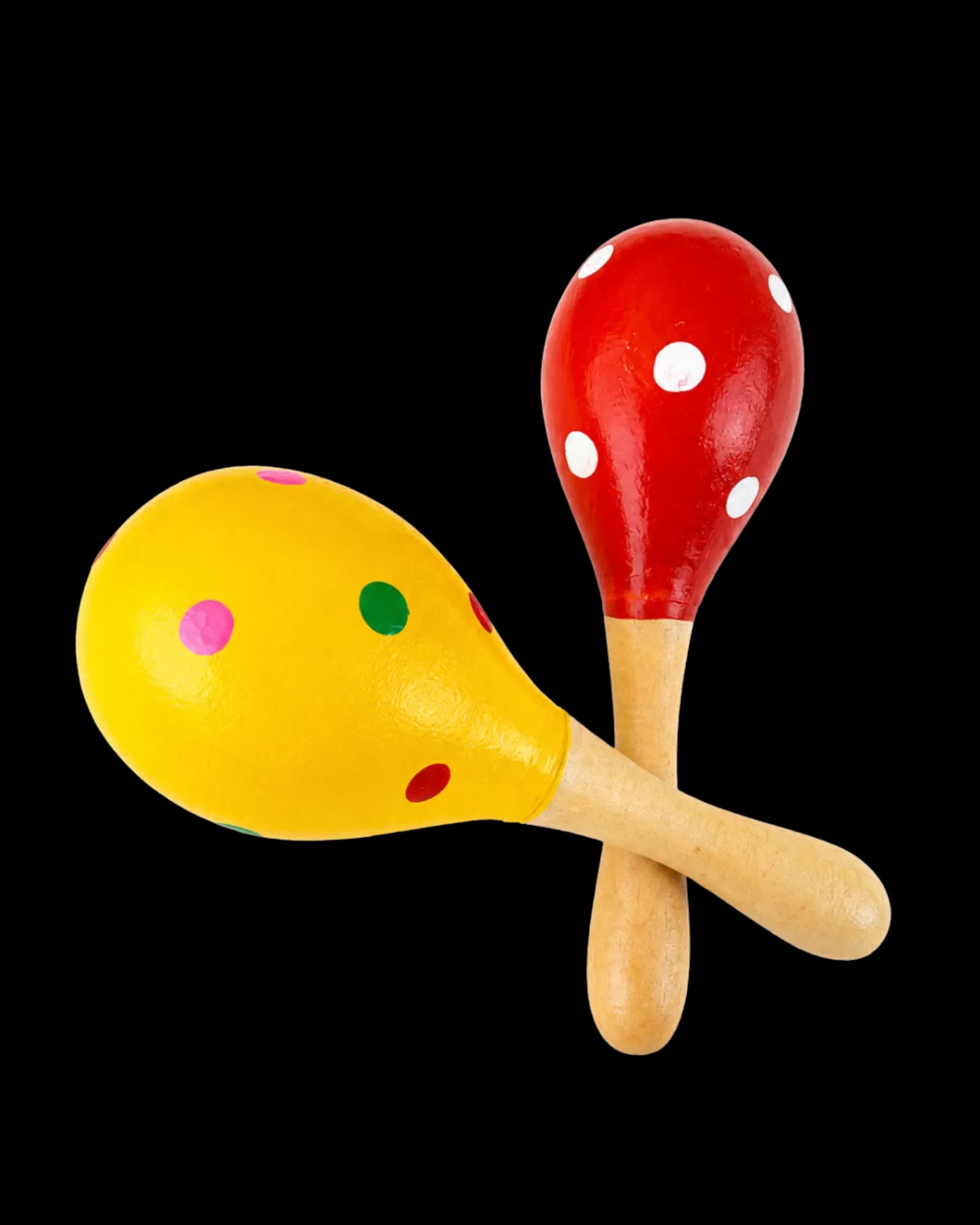 Maracas de Madera para Niños – Set de 2 Unidades