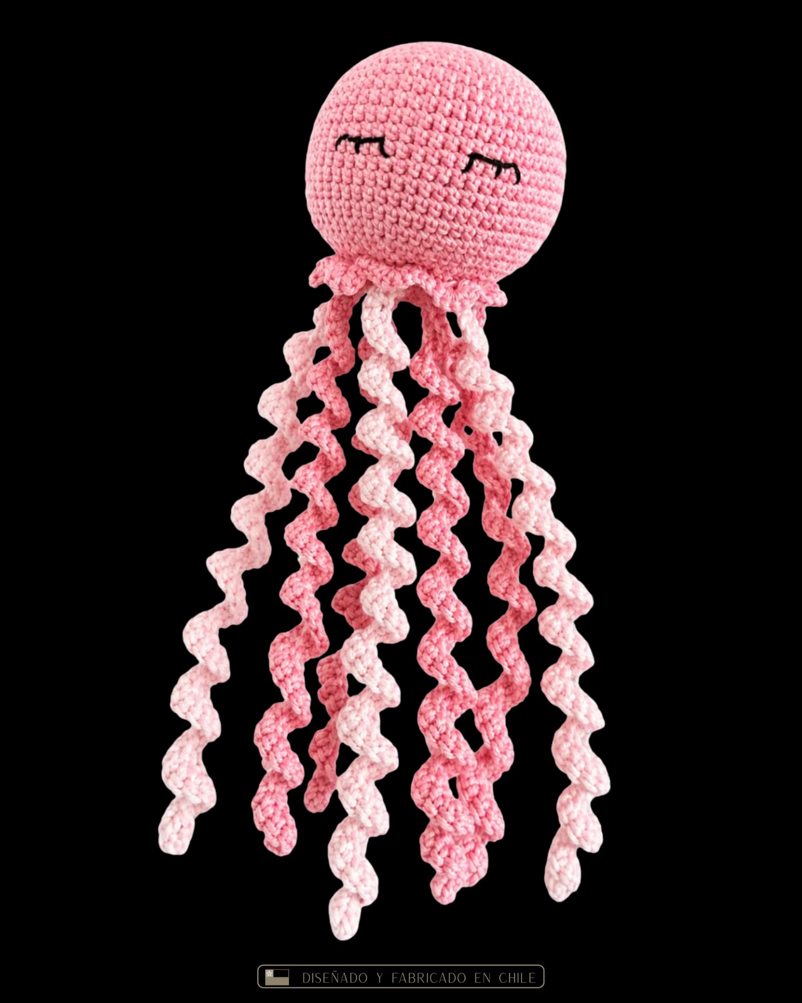 Pulpo de Apego Tejido a Crochet